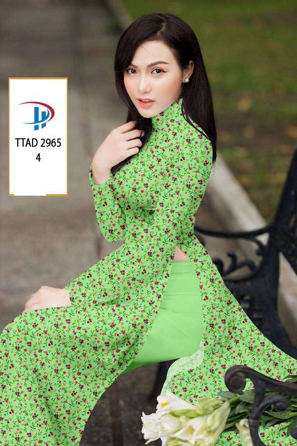 Vải Áo Dài Hoa Nhí Mới Ra AD TTAD2965 68 Vải Áo Dài Hoa Nhí Mới Ra AD TTAD2965