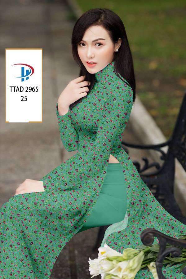Vải Áo Dài Hoa Nhí Mới Ra AD TTAD2965 66 Vải Áo Dài Hoa Nhí Mới Ra AD TTAD2965
