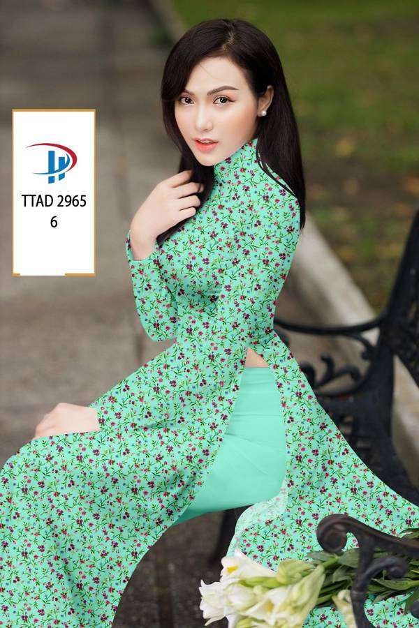 Vải Áo Dài Hoa Nhí Mới Ra AD TTAD2965 70 Vải Áo Dài Hoa Nhí Mới Ra AD TTAD2965