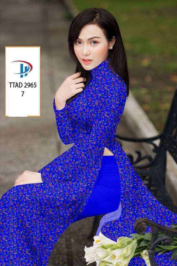 Vải Áo Dài Hoa Nhí Mới Ra AD TTAD2965 71 Vải Áo Dài Hoa Nhí Mới Ra AD TTAD2965