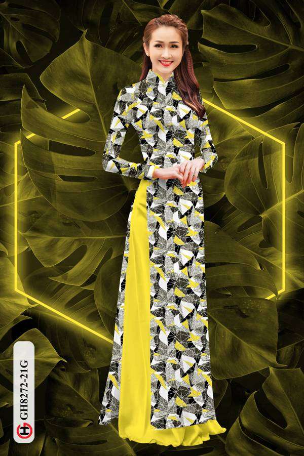 Vải Áo Dài Hoa Văn Mới Ra AD GH8272 35 Vải Áo Dài Hoa Văn Mới Ra AD GH8272