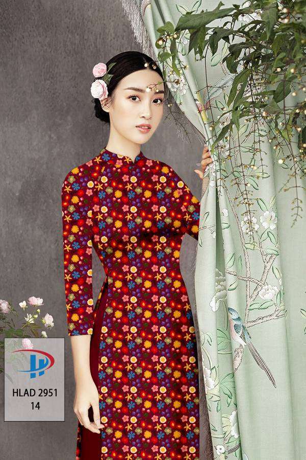 Vải Áo Dài Hoa Nhí Độc Đáo AD HLAD2951 55 Vải Áo Dài Hoa Nhí Độc Đáo AD HLAD2951