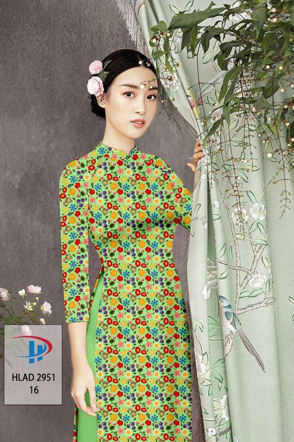 Vải Áo Dài Hoa Nhí Độc Đáo AD HLAD2951 57 Vải Áo Dài Hoa Nhí Độc Đáo AD HLAD2951