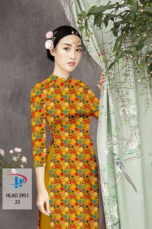 Vải Áo Dài Hoa Nhí Độc Đáo AD HLAD2951 65 Vải Áo Dài Hoa Nhí Độc Đáo AD HLAD2951