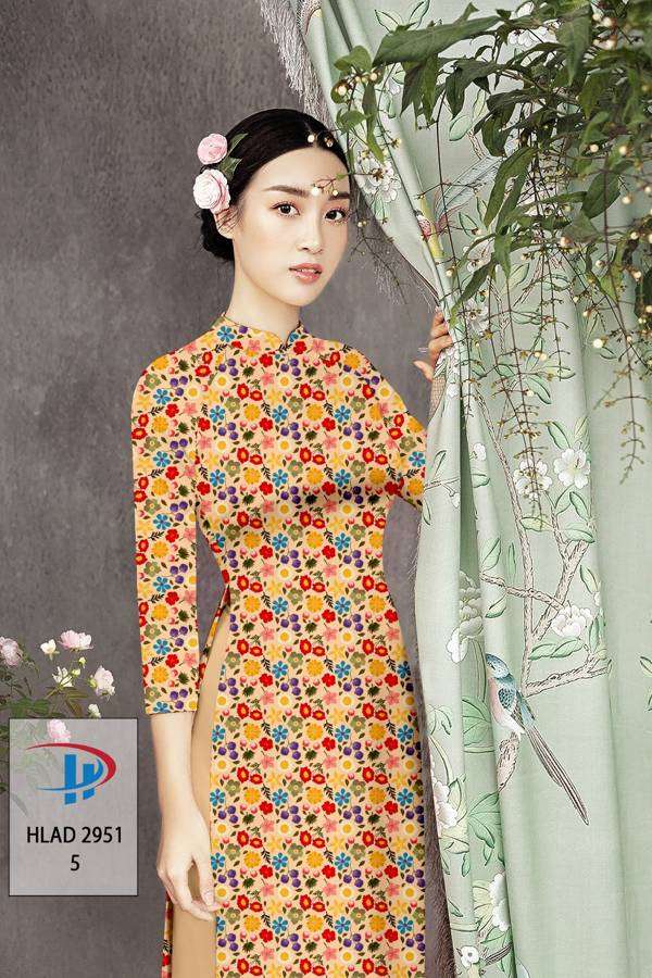 Vải Áo Dài Hoa Nhí Độc Đáo AD HLAD2951 70 Vải Áo Dài Hoa Nhí Độc Đáo AD HLAD2951