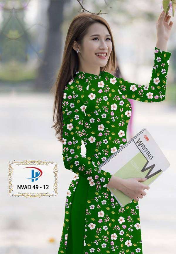 Vải Áo Dài Hoa Nhí Vừa Ra AD NVAD49 52 Vải Áo Dài Hoa Nhí Vừa Ra AD NVAD49
