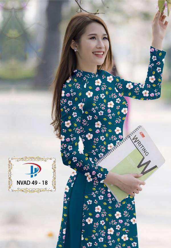 Vải Áo Dài Hoa Nhí Vừa Ra AD NVAD49 58 Vải Áo Dài Hoa Nhí Vừa Ra AD NVAD49