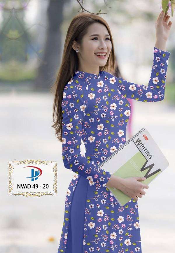 Vải Áo Dài Hoa Nhí Vừa Ra AD NVAD49 60 Vải Áo Dài Hoa Nhí Vừa Ra AD NVAD49