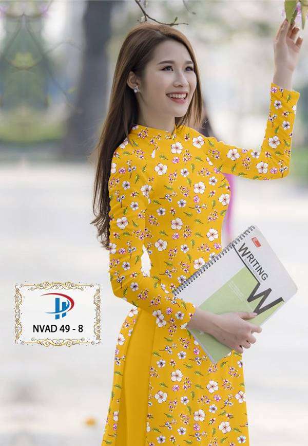 Vải Áo Dài Hoa Nhí Vừa Ra AD NVAD49 72 Vải Áo Dài Hoa Nhí Vừa Ra AD NVAD49