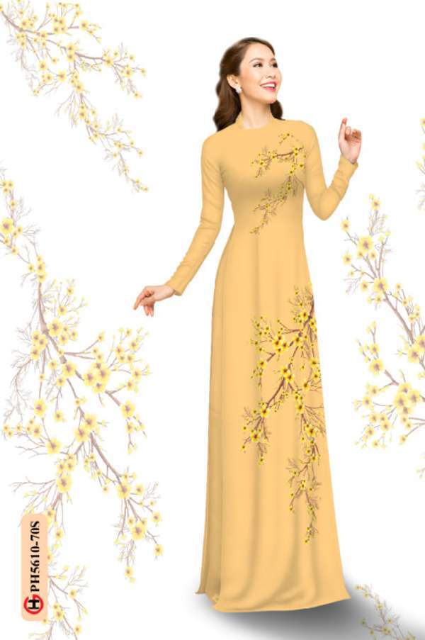 Vải Áo Dài Hoa In 3D Thiết Kế 2021 AD PH5610 32 Vải Áo Dài Hoa In 3D Thiết Kế 2021 AD PH5610