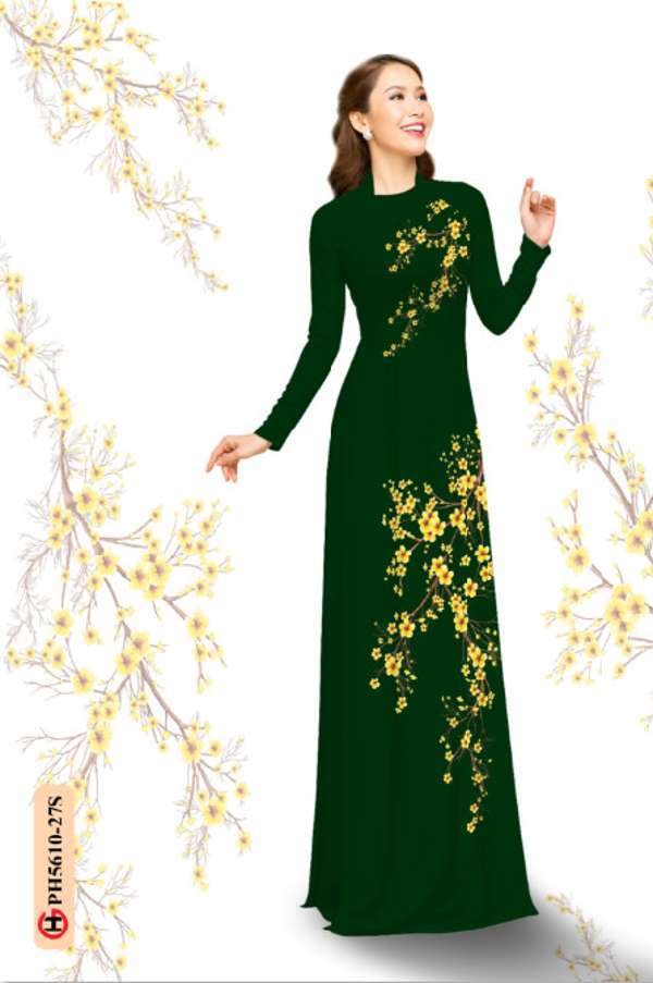 Vải Áo Dài Hoa In 3D Thiết Kế 2021 AD PH5610 33 Vải Áo Dài Hoa In 3D Thiết Kế 2021 AD PH5610