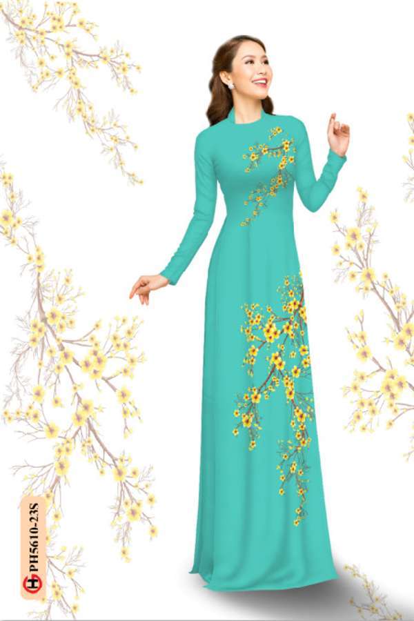 Vải Áo Dài Hoa In 3D Thiết Kế 2021 AD PH5610 34 Vải Áo Dài Hoa In 3D Thiết Kế 2021 AD PH5610