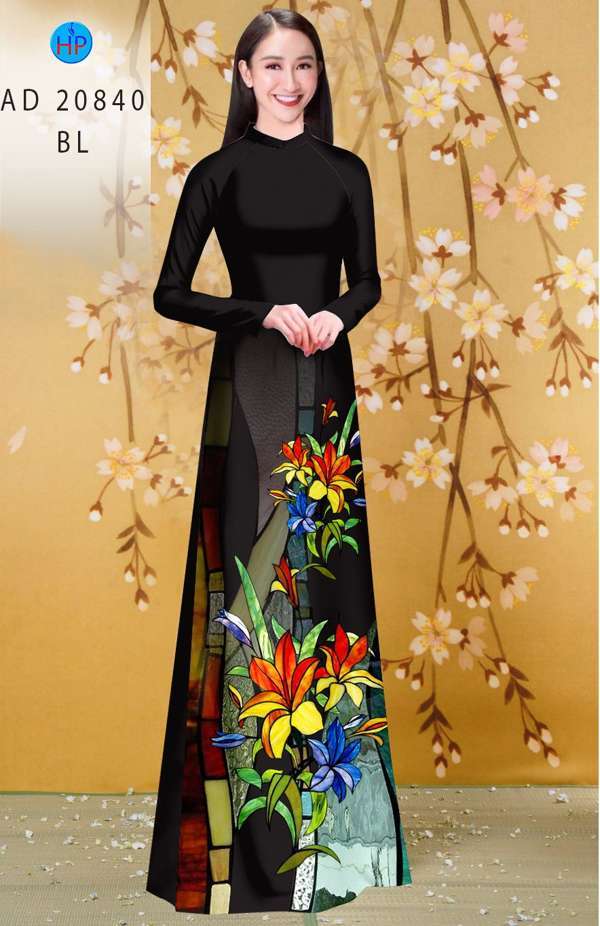 Vải Áo Dài Hoa Ly Vừa Ra AD 20840 47 Vải Áo Dài Hoa Ly Vừa Ra AD 20840