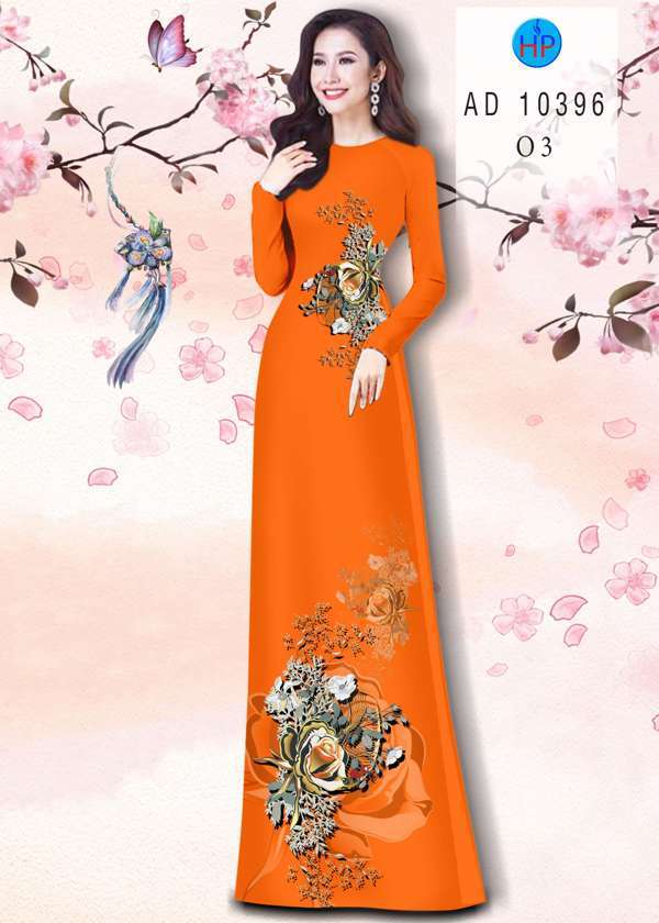 Vải Áo Dài Hoa Hồng Độc Đáo AD 10396 47 Vải Áo Dài Hoa Hồng Độc Đáo AD 10396
