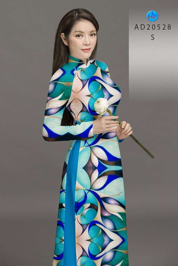 Vải Áo Dài Hoa Văn Mới Ra AD 20528