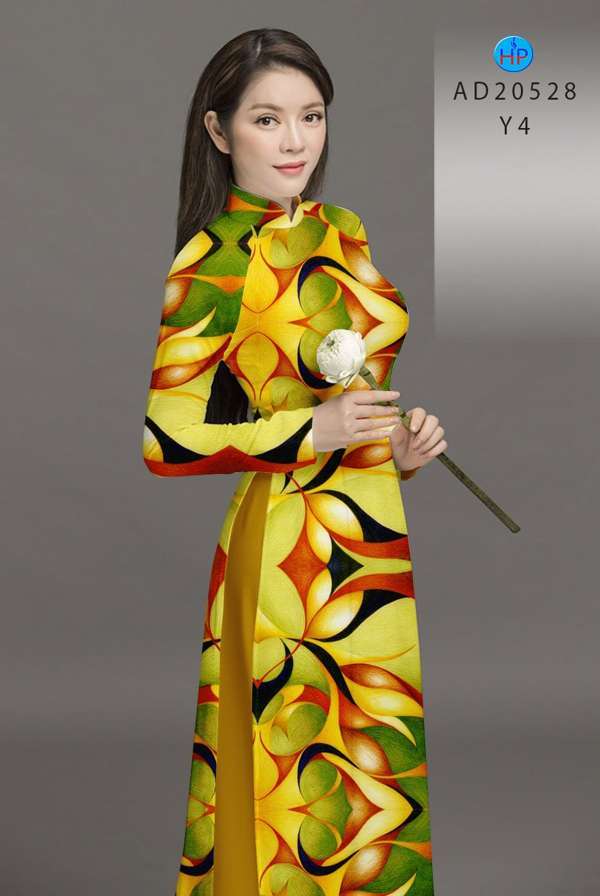 Vải Áo Dài Hoa Văn Mới Ra AD 20528