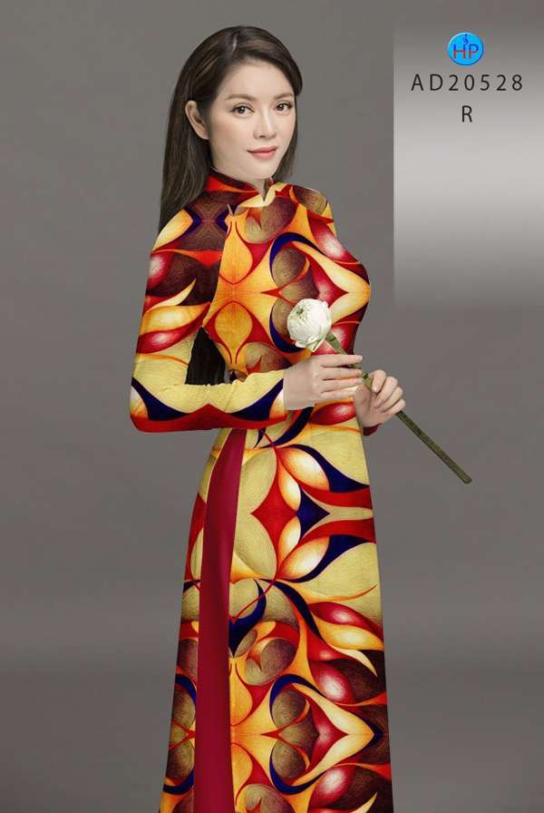 Vải Áo Dài Hoa Văn Mới Ra AD 20528