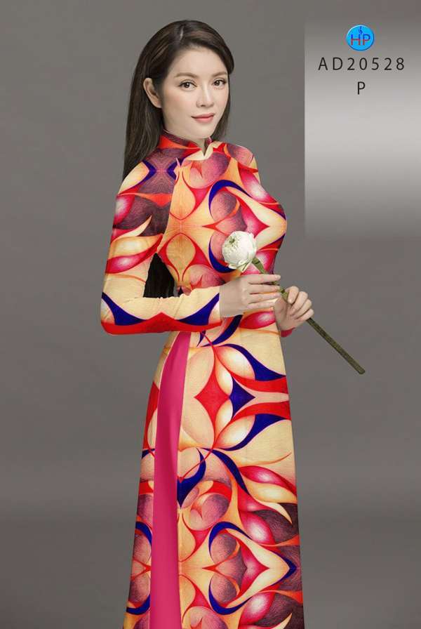Vải Áo Dài Hoa Văn Mới Ra AD 20528