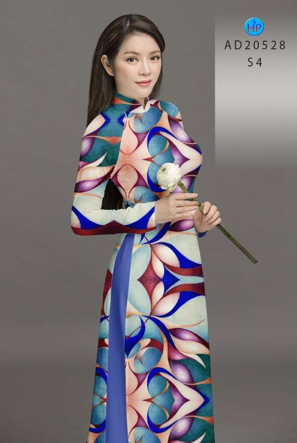 Vải Áo Dài Hoa Văn Mới Ra AD 20528