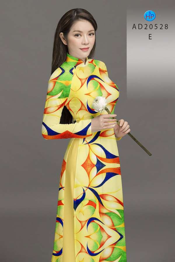 Vải Áo Dài Hoa Văn Mới Ra AD 20528