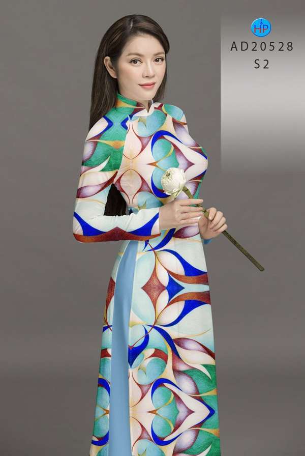 Vải Áo Dài Hoa Văn Mới Ra AD 20528