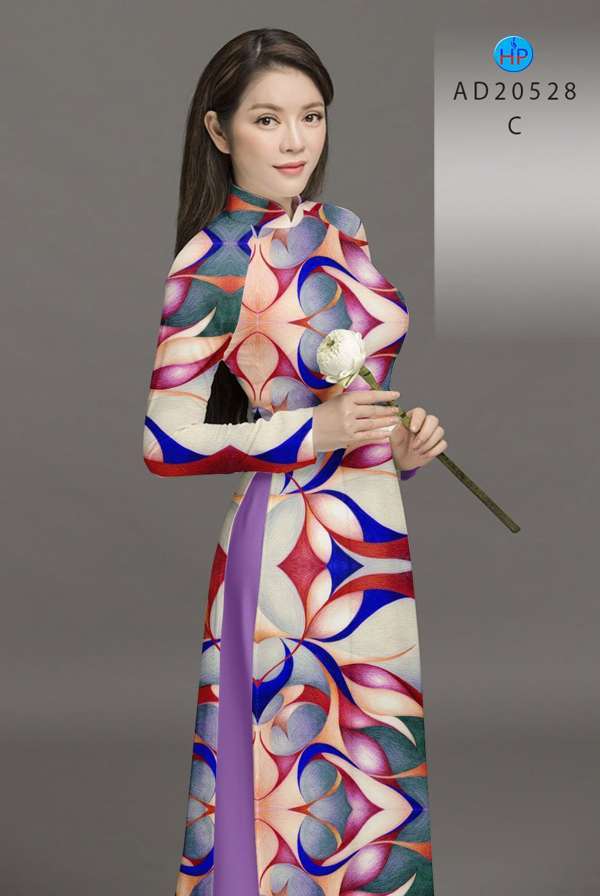 Vải Áo Dài Hoa Văn Mới Ra AD 20528