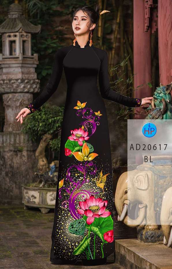 Vải Áo Dài Hoa Sen Kiểu Mới AD 20617
