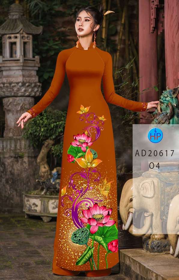 Vải Áo Dài Hoa Sen Kiểu Mới AD 20617