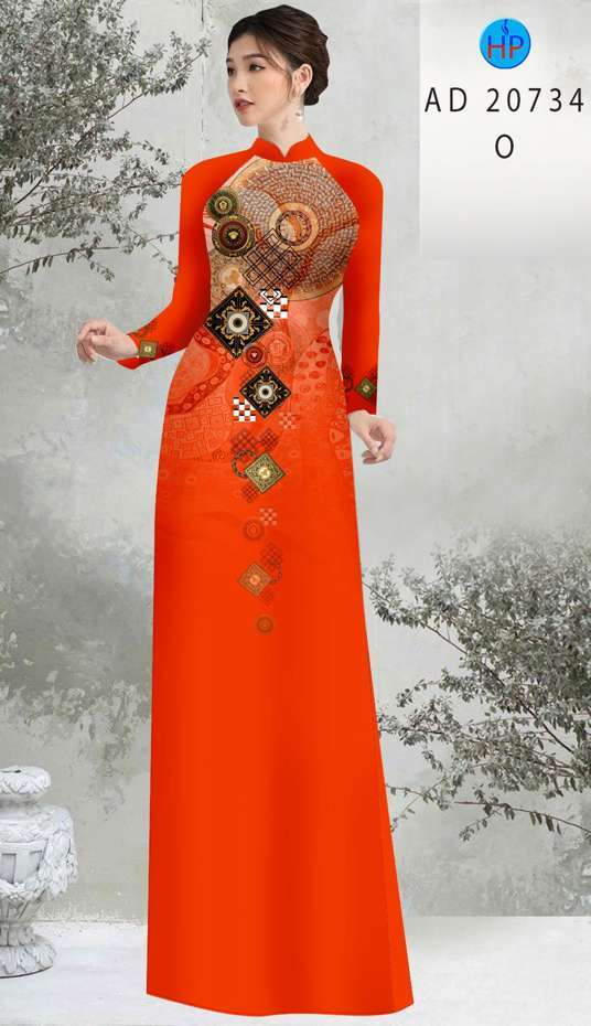 Vải Áo Dài Hoa Văn Vừa Ra  AD 20734