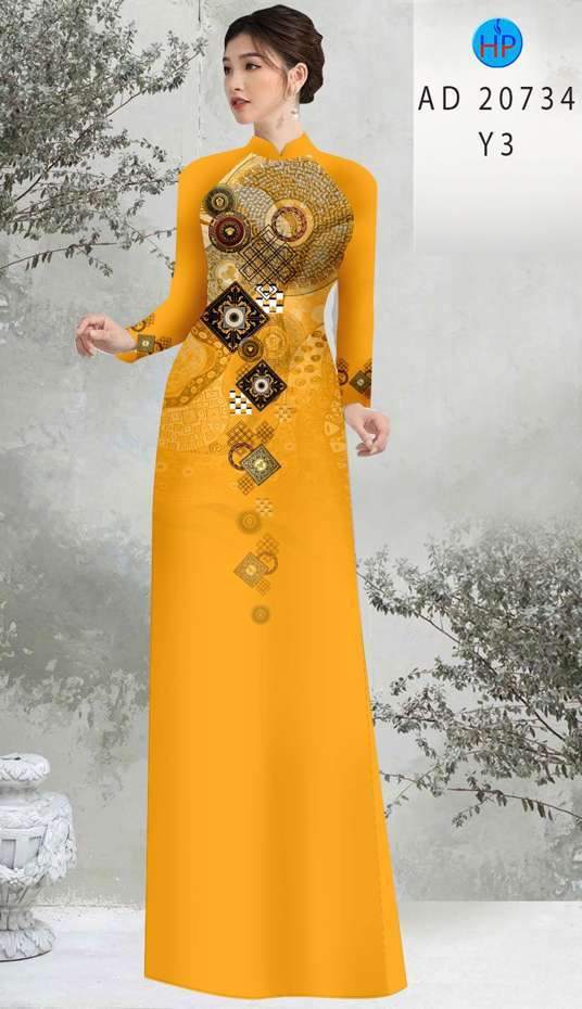 Vải Áo Dài Hoa Văn Vừa Ra  AD 20734