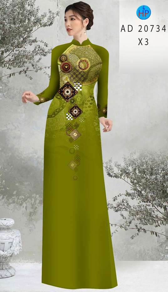 Vải Áo Dài Hoa Văn Vừa Ra  AD 20734
