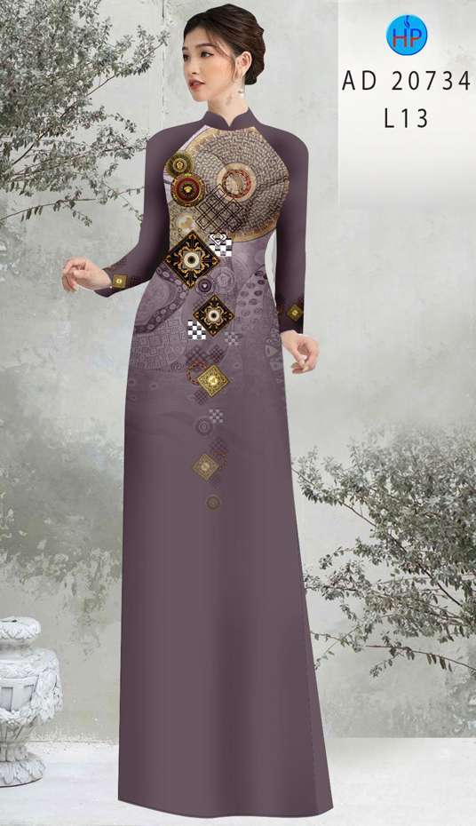 Vải Áo Dài Hoa Văn Vừa Ra  AD 20734