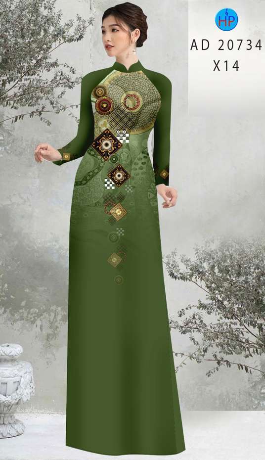 Vải Áo Dài Hoa Văn Vừa Ra  AD 20734