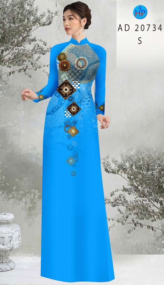 Vải Áo Dài Hoa Văn Vừa Ra  AD 20734