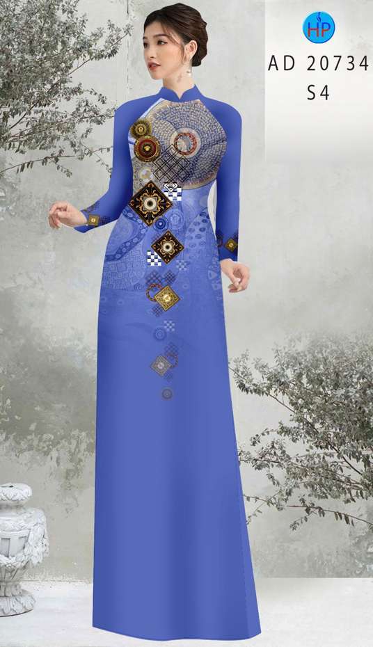 Vải Áo Dài Hoa Văn Vừa Ra  AD 20734
