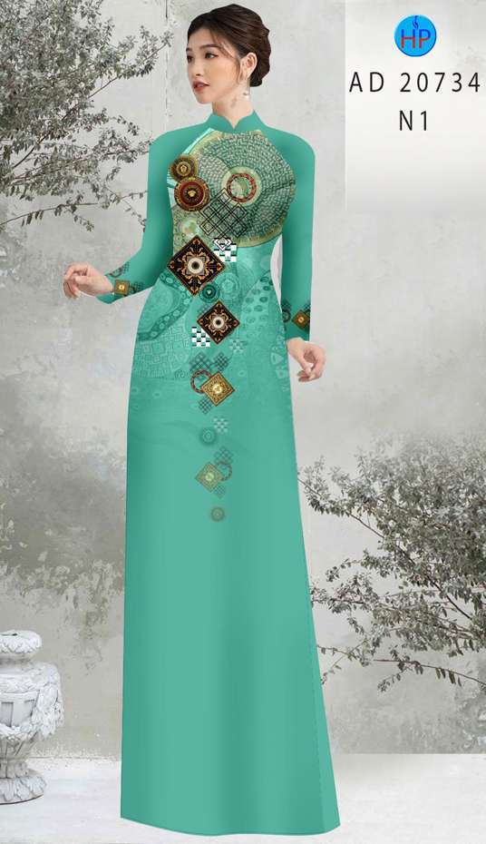 Vải Áo Dài Hoa Văn Vừa Ra  AD 20734