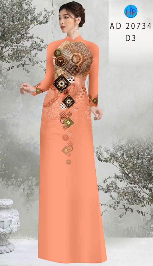 Vải Áo Dài Hoa Văn Vừa Ra  AD 20734