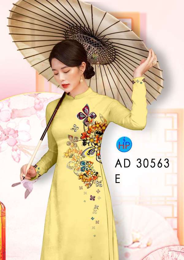 Vải Áo Dài Hoa In 3D Mới Ra AD 30563 40 Vải Áo Dài Hoa In 3D Mới Ra AD 30563