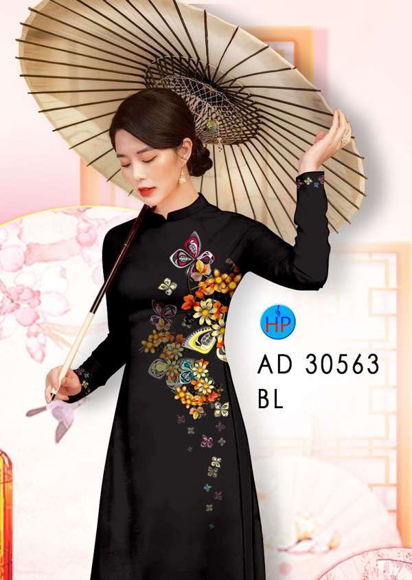 Vải Áo Dài Hoa In 3D Mới Ra AD 30563 41 Vải Áo Dài Hoa In 3D Mới Ra AD 30563