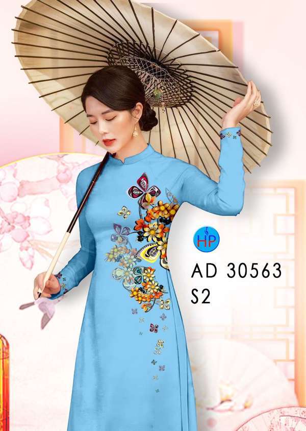 Vải Áo Dài Hoa In 3D Mới Ra AD 30563 48 Vải Áo Dài Hoa In 3D Mới Ra AD 30563