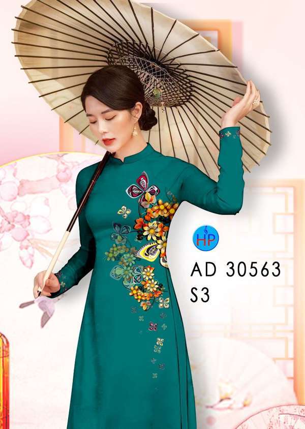 Vải Áo Dài Hoa In 3D Mới Ra AD 30563 50 Vải Áo Dài Hoa In 3D Mới Ra AD 30563