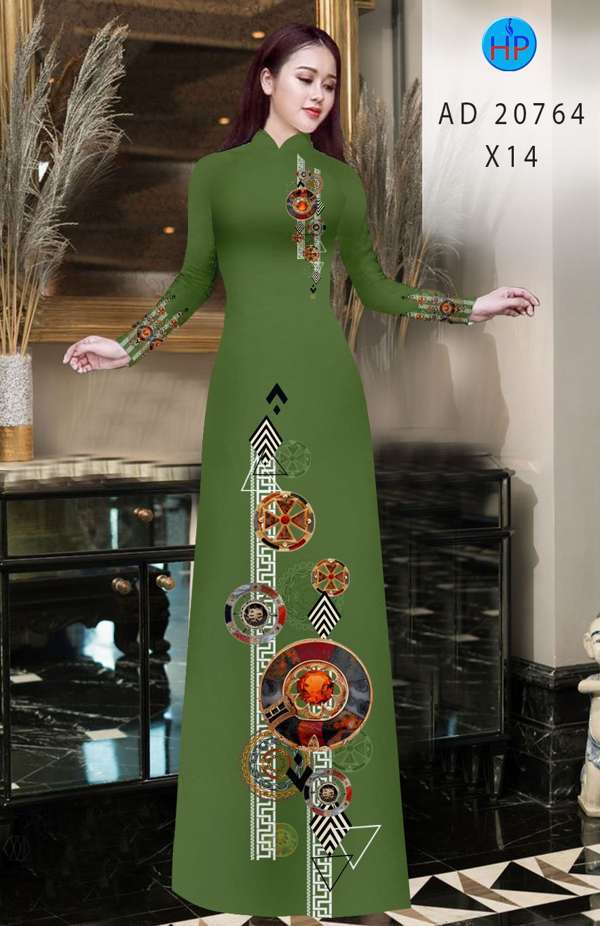 Vải Áo Dài Hoa Văn Thiết Kế 2021 AD 20764