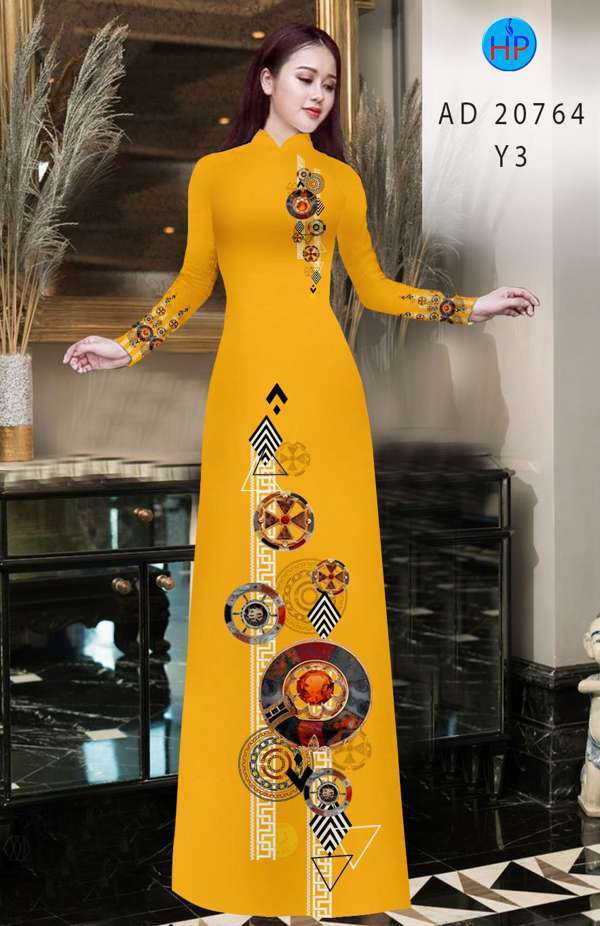 Vải Áo Dài Hoa Văn Thiết Kế 2021 AD 20764