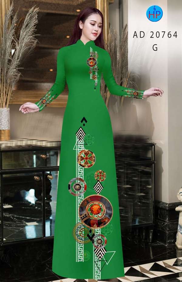 Vải Áo Dài Hoa Văn Thiết Kế 2021 AD 20764