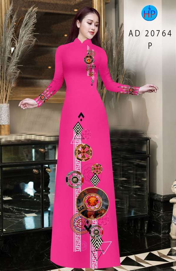 Vải Áo Dài Hoa Văn Thiết Kế 2021 AD 20764
