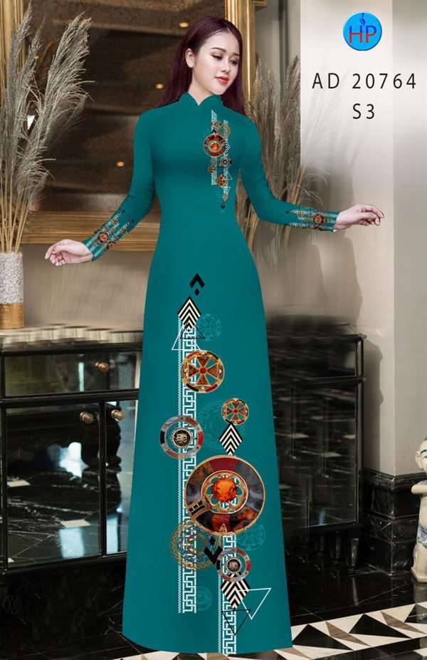 Vải Áo Dài Hoa Văn Thiết Kế 2021 AD 20764