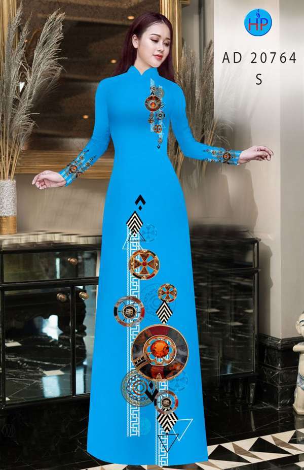 Vải Áo Dài Hoa Văn Thiết Kế 2021 AD 20764