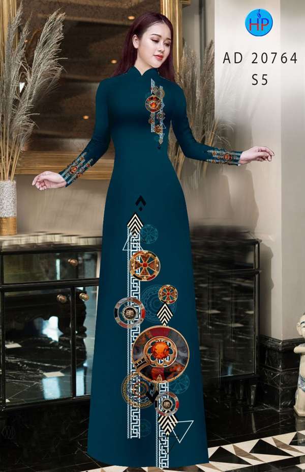 Vải Áo Dài Hoa Văn Thiết Kế 2021 AD 20764