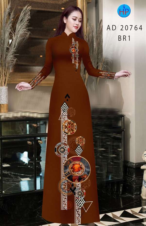 Vải Áo Dài Hoa Văn Thiết Kế 2021 AD 20764
