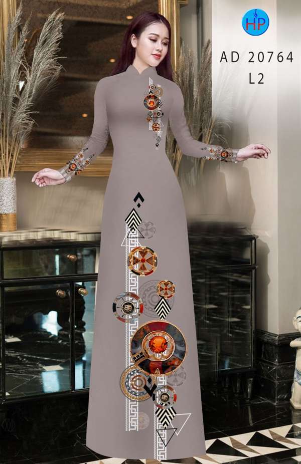 Vải Áo Dài Hoa Văn Thiết Kế 2021 AD 20764